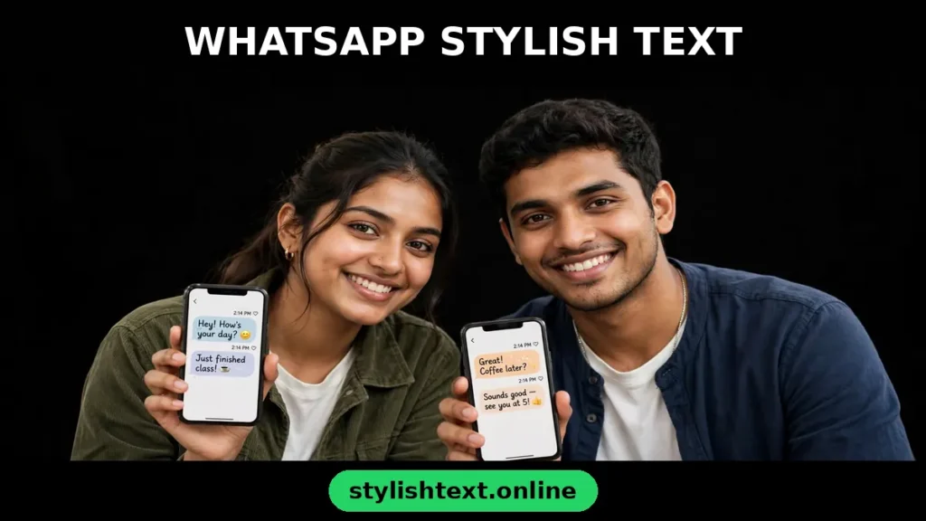 How to write stylish text on WhatsApp status and bio