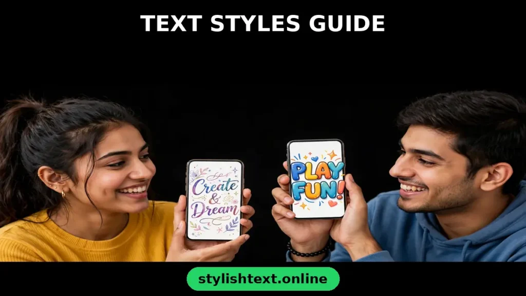 How to make cursive bubble gothic and glitch text styles